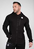 フーディー ZIP-UP ブラック　GD Delta Zipped Hoodie - Black - S Gorilla Wear