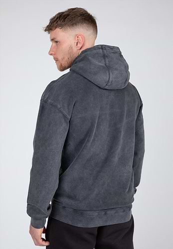 Stone washed grey hoodie best sale