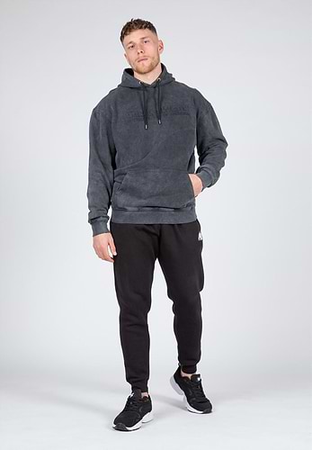 Crowley Men s Oversized Hoodie Washed Gray 2XL Gorilla Wear