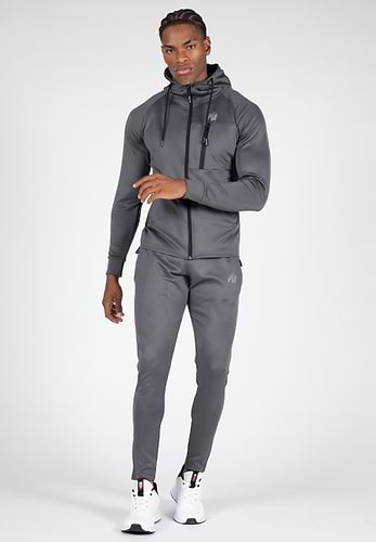 Gray hot sale track jacket