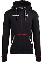 Georgia Zipped Hoodie - Black - L Gorilla Wear