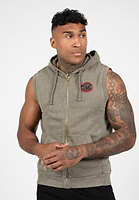 Silverdale Sleeveless Hoodie - Army Green - M Gorilla Wear