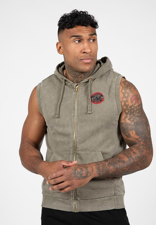 Silverdale Sleeveless Hoodie - Black - 3XL Gorilla Wear