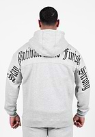 Utah Zipped Hoodie - Light Gray Melange - 2XL Gorilla Wear