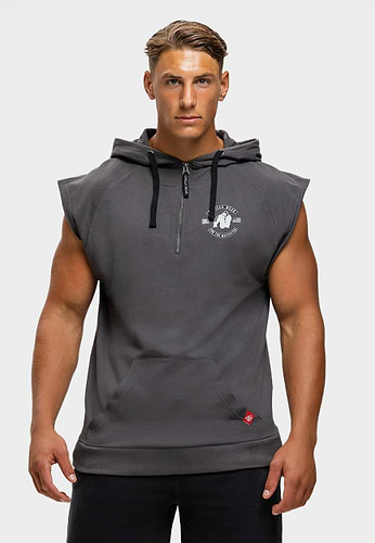 Huntley Sleeveless Hoodie - Black - S Gorilla Wear