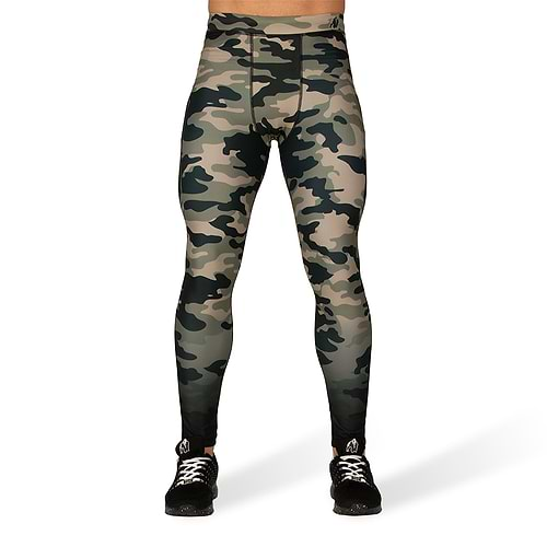 Franklin Men's Tights - Army Green Camo-XL Gorilla Wear