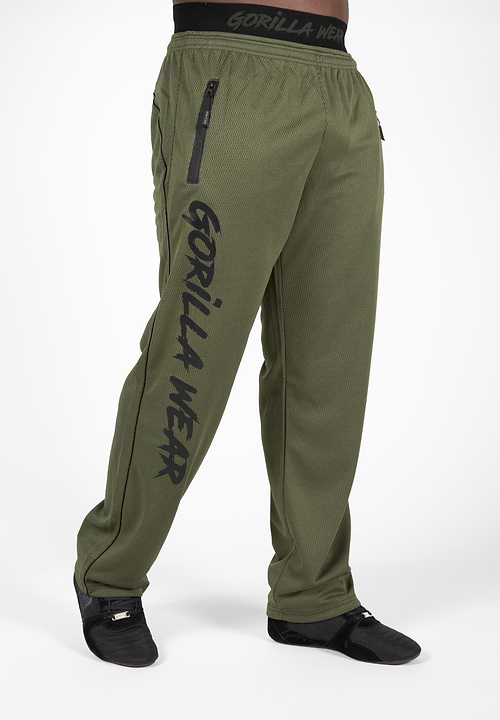Gorilla WEAR Reydon Mesh Pants 2.0 – Atmungsaktive Sport-/Trainingshose In Schwarz