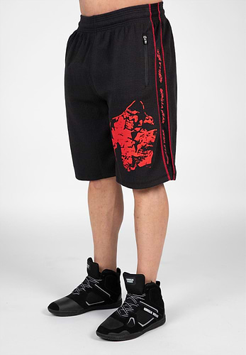 Buffalo Old School Workout Shorts - Black/Gray Gorilla Wear