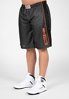 S lace up shorts gray サイズ：M Wallace Mesh Shorts - Gray/Orange - S/M Gorilla Wear