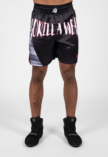 Clayton Boxing Shorts - Black/Gold - XL Gorilla Wear