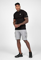 SOL sweat Cargo Short Gray ぐるぐる　早い者勝ち Hudson Cargo Sweat Shorts - Gray Melange - XL Gorilla Wear