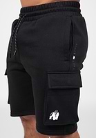 Hudson Cargo Sweat Shorts - Black - S Gorilla Wear