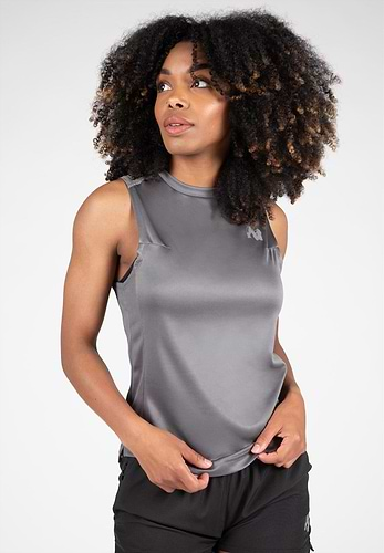 Gorilla Wear Women Gym Tank Top - Aspen Dark Gray