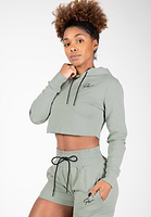 Crop top zip outlet up sweater
