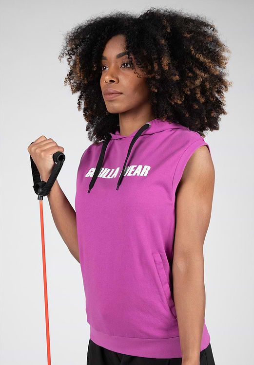 Virginia Sleeveless Hoodie - Fuchsia - XS Gorilla Wear