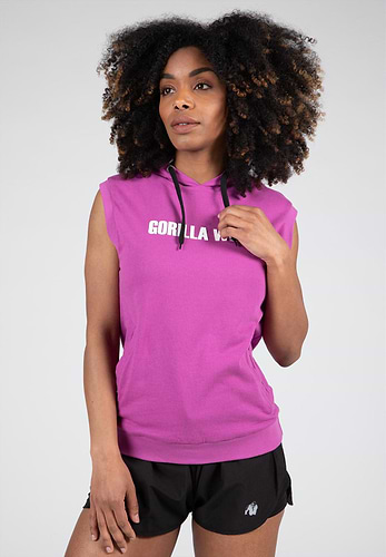 Virginia Sleeveless Hoodie - Black - M Gorilla Wear