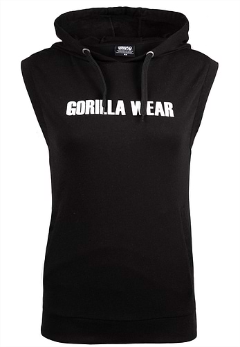 Virginia Sleeveless Hoodie Black M Gorilla Wear