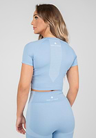 Selah Seamless Crop Top - Light Blue - L/XL Gorilla Wear