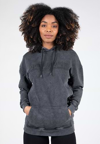 Acid wash store hoodie women's
