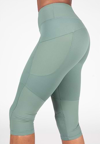 Green online cropped leggings