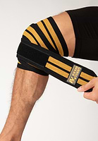 Knee Wraps - Black/Gold - 200CM Gorilla Wear