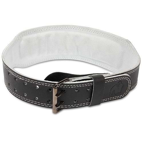 Gorilla Wear 4 Inch Padded Leather Lifting Belt - Black/Gray - 2XL/3XL  Gorilla Wear