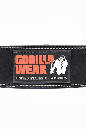 Gorilla Wear 4 Inch Leather Lever Belt - Brown –