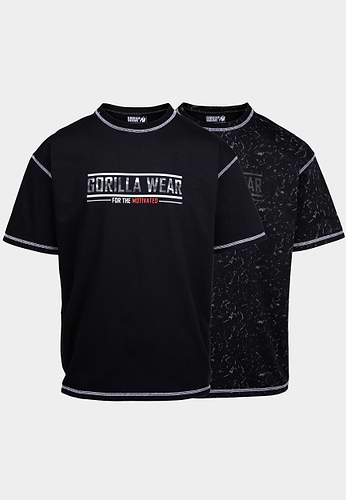 Saginaw Oversized T-Shirt - Washed Black - 4XL Gorilla Wear