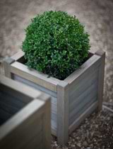 Square Wooden Planter - 40cm