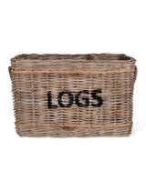 Bembridge Log Basket with Rope Rectangular Natural