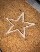 Doormat Embossed Star - Small