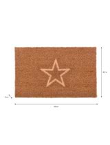 Embossed Star Doormat - Small