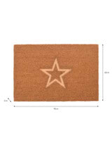 Embossed Star Doormat - Large