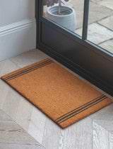 Triple Stripe Doormat - Natural - Small
