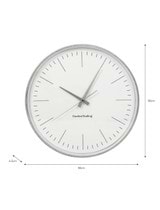 Eastington Clock - Galvanised Steel  - 50cm