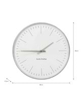 Eastington Clock - Galvanised Steel  - 40cm