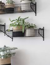 Wirework Basket Shelf - Black - Medium