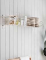Wirework Basket Shelf - Lily White - Large