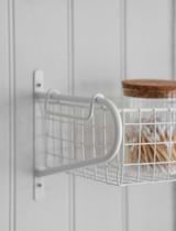 Wirework Basket Shelf - Lily White - Large