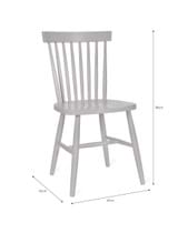 Spindle Back Chair - Lily White