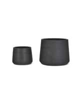 Set of 2 Stratton Tapered Pots - Carbon