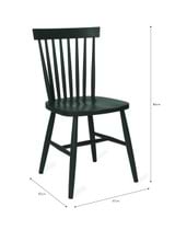 Spindle Back Chair Forest Green