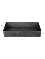 Witcombe In Tray - Black Galvanised Steel