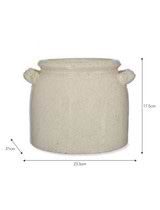 Ravello Pot with Handles 23.5cm White