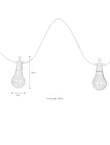 Festoon Classic Lights - White - 10 Bulbs