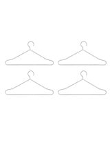 Set of 4 Clothes Hangers - Silver