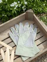 Garden Potting Gloves in Sage - Cotton