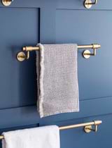 Novello Towel Rail in Antique Brass - small