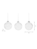 Aviemore Baubles Set of 3 Clear