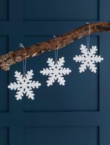 Set of 3 Airdrie Snowflakes